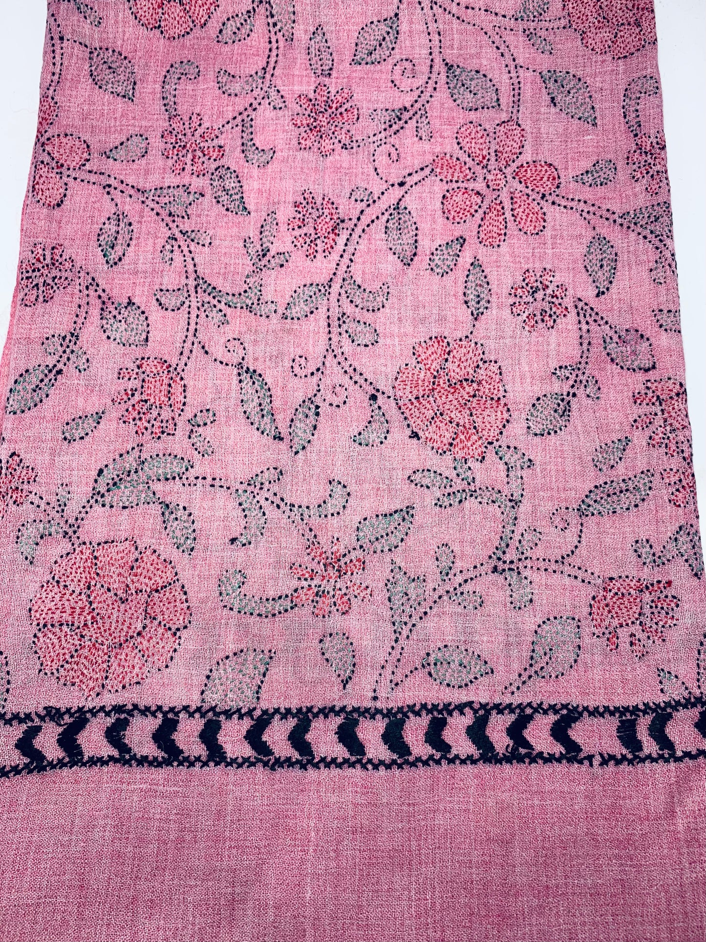 Light Pink - Hnadcrafted Swati Islampuri Shawl