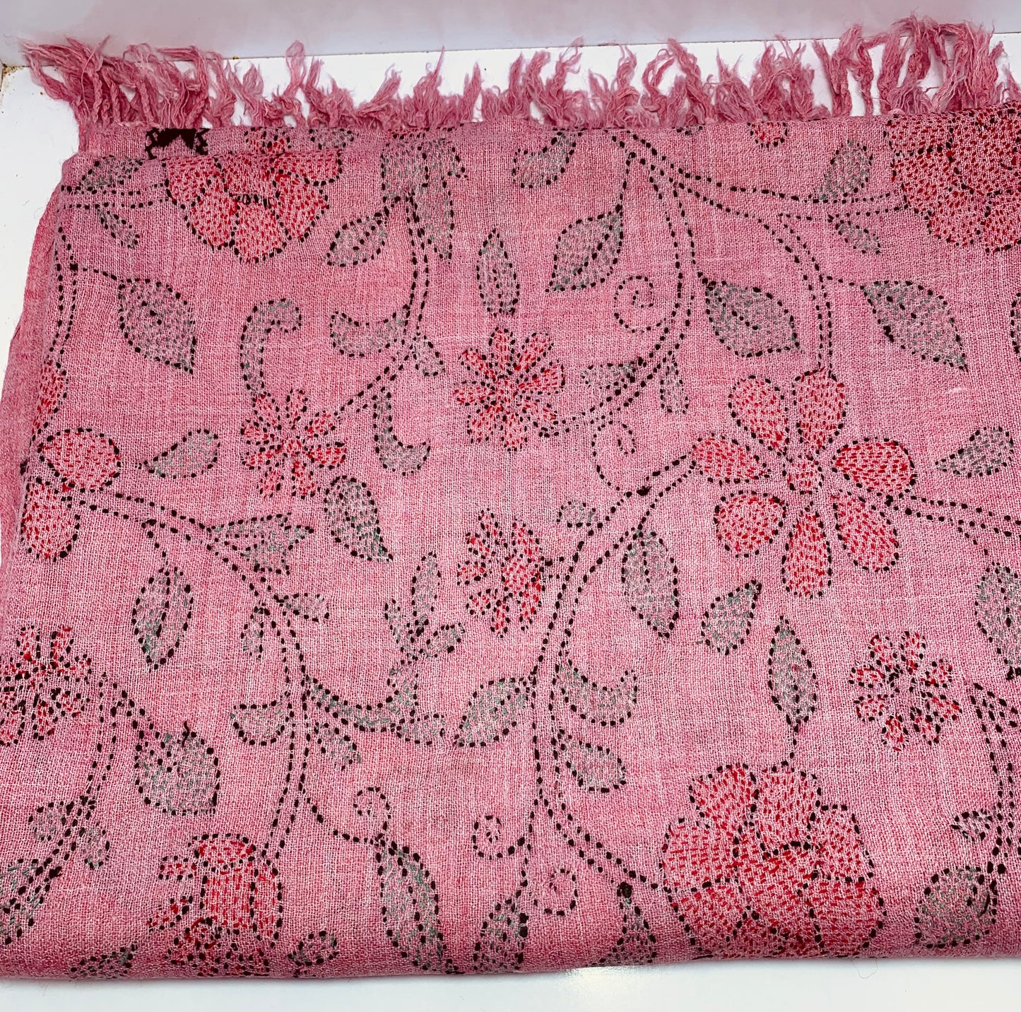 Light Pink - Hnadcrafted Swati Islampuri Shawl