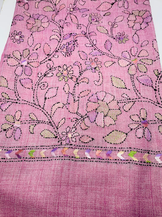 Light Pink 2 Hnadcrafted Swati Shawl