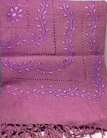 Gulshan – Floral Swati Islampur Wool Shawl